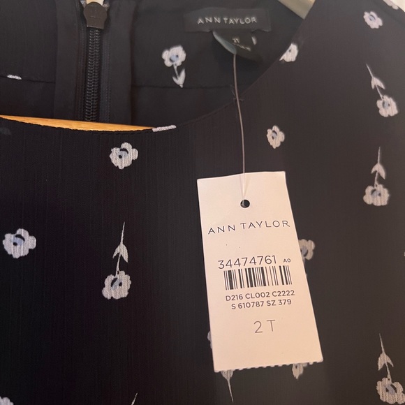 Ann Taylor Floral Pleated Flare Dress NWT - Picture 7 of 7